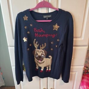 Ugly Christmas Sweater with Pug Design